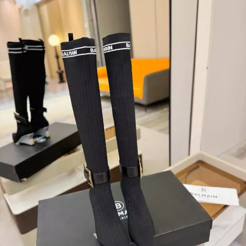 Replica Balmain Boots For Women #1382053 $145.00 USD for Wholesale