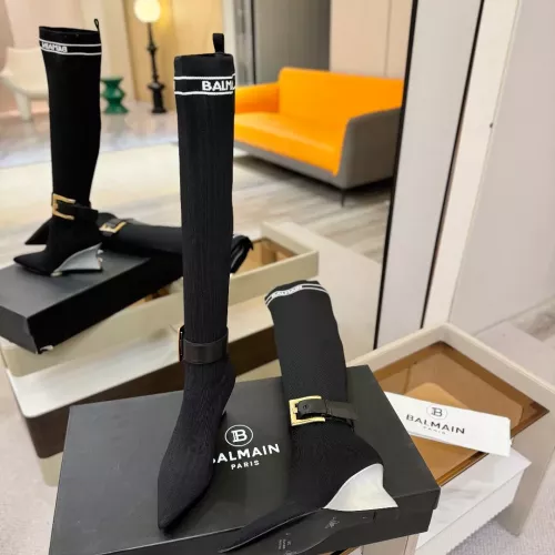 Replica Balmain Boots For Women #1382053 $145.00 USD for Wholesale