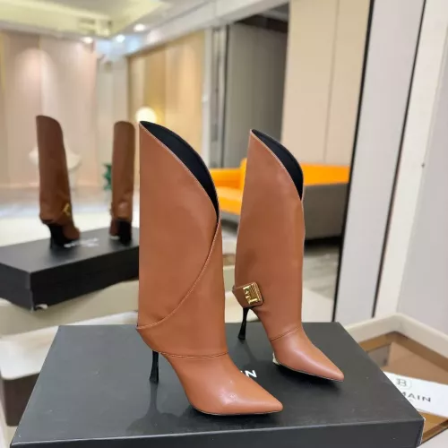 Replica Balmain Boots For Women #1382056 $195.00 USD for Wholesale