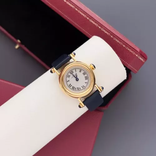 Replica Cartier AAA Quality Watches In Navy For Women #1382441 $135.00 USD for Wholesale