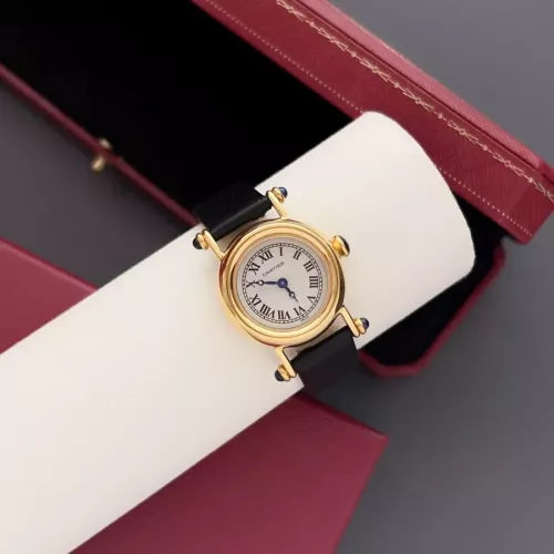 Replica Cartier AAA Quality Watches In Black For Women #1382442 $135.00 USD for Wholesale