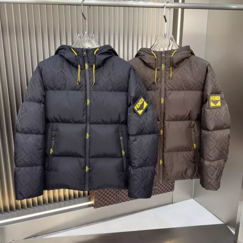 Replica Fendi Down Feather Coat Long Sleeved For Men #1382497 $225.00 USD for Wholesale