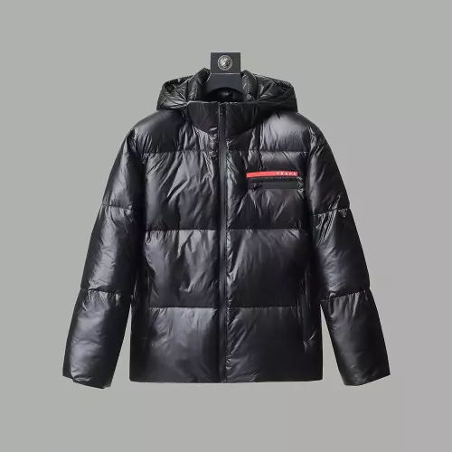 Cheap Prada Down Feather Coat Long Sleeved For Men #1383582, $$185.00 USD On Prada Down Feather Coat