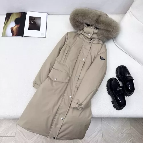 Cheap Prada Down Feather Coat Long Sleeved For Women #1383808, $$257.85 USD On Prada Down Feather Coat