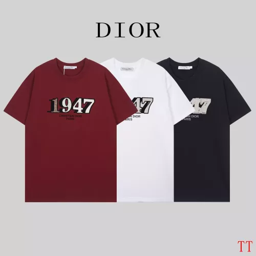 Replica Christian Dior T-Shirts Short Sleeved For Unisex #1383830 $32.00 USD for Wholesale