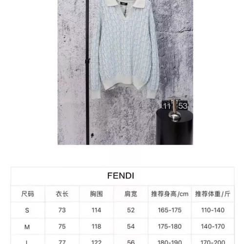 Replica Fendi Sweaters Long Sleeved For Unisex #1384010 $64.00 USD for Wholesale