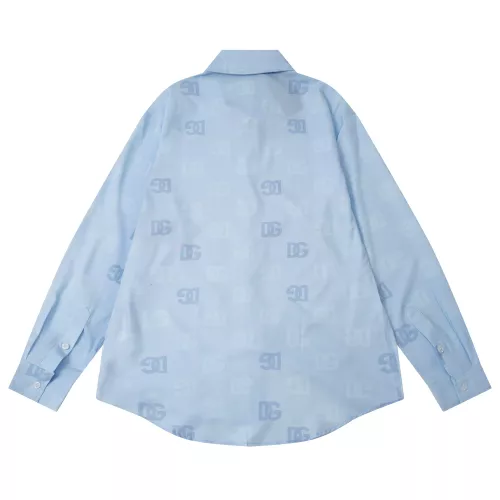 Replica Dolce & Gabbana D&G Shirts Long Sleeved For Men #1384228 $42.00 USD for Wholesale