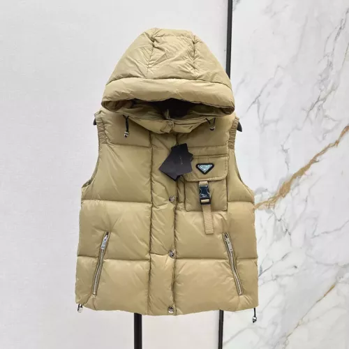 Cheap Prada Down Feather Coat Sleeveless For Women #1384395, $$108.00 USD On Prada Down Feather Coat