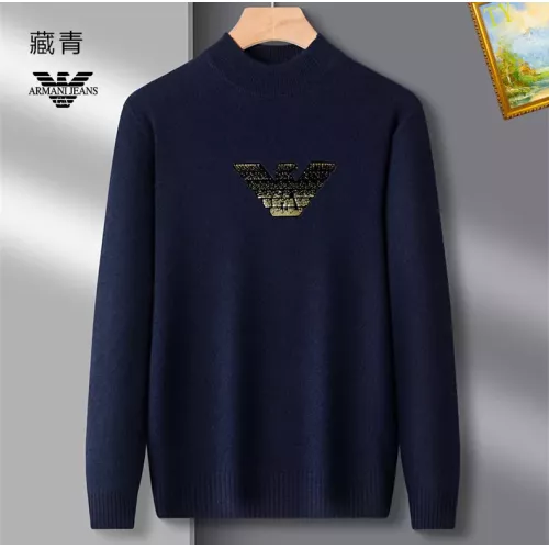 Cheap Armani Sweaters Long Sleeved For Men #1384640, $$42.00 USD On Armani Sweaters