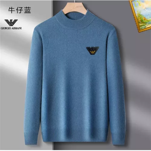 Cheap Armani Sweaters Long Sleeved For Men #1384687, $$42.00 USD On Armani Sweaters