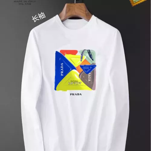 Cheap Prada T-Shirts Long Sleeved For Unisex #1385016, $$34.00 USD On Prada T-Shirts