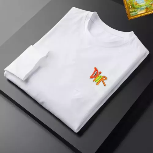 Replica Christian Dior T-Shirts Long Sleeved For Unisex #1385087 $34.00 USD for Wholesale