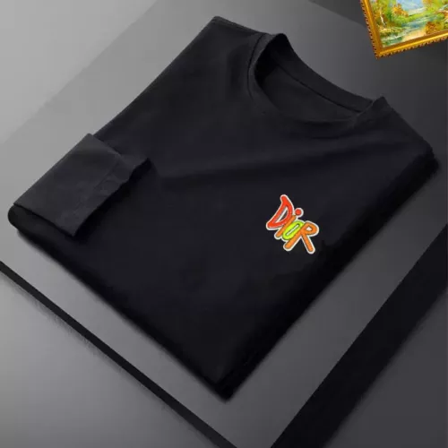 Replica Christian Dior T-Shirts Long Sleeved For Unisex #1385088 $34.00 USD for Wholesale