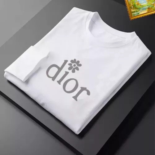 Replica Christian Dior T-Shirts Long Sleeved For Unisex #1385103 $34.00 USD for Wholesale