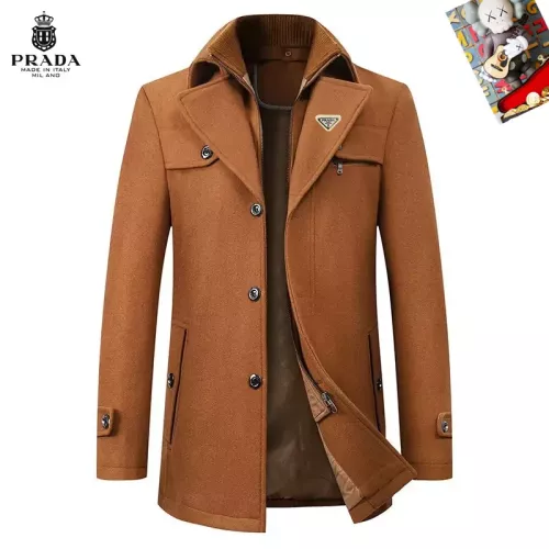 Cheap Prada Coat Long Sleeved For Men #1385450, $$80.00 USD On Prada Coat