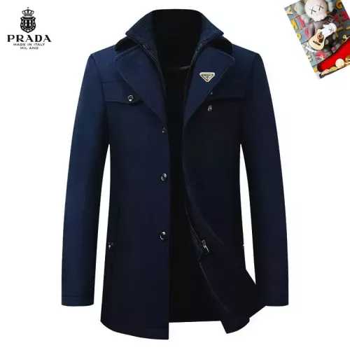 Cheap Prada Coat Long Sleeved For Men #1385453, $$80.00 USD On Prada Coat