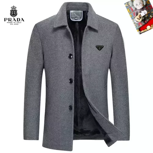 Cheap Prada Coat Long Sleeved For Men #1385515, $$80.00 USD On Prada Coat