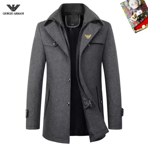 Cheap Armani Coat Long Sleeved For Men #1385535, $$80.00 USD On Armani Coats
