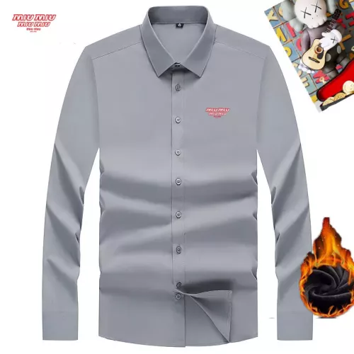 Cheap MIU MIU  Shirts Long Sleeved For Unisex #1385843, $$42.00 USD On MIU MIU  Shirts