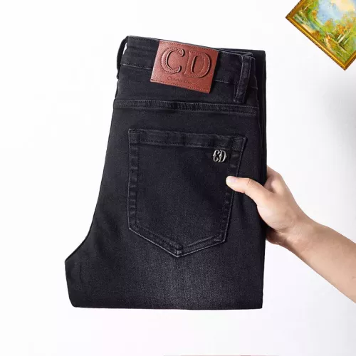 Replica Christian Dior Jeans For Men #1385957 $48.00 USD for Wholesale