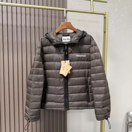 Cheap MIU MIU Down Feather Coat Long Sleeved For Women #1386142, $$160.00 USD On MIU MIU Down Feather Coat