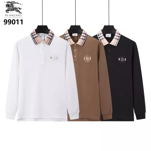 Replica Burberry T-Shirts Long Sleeved For Men #1386249 $40.00 USD for Wholesale