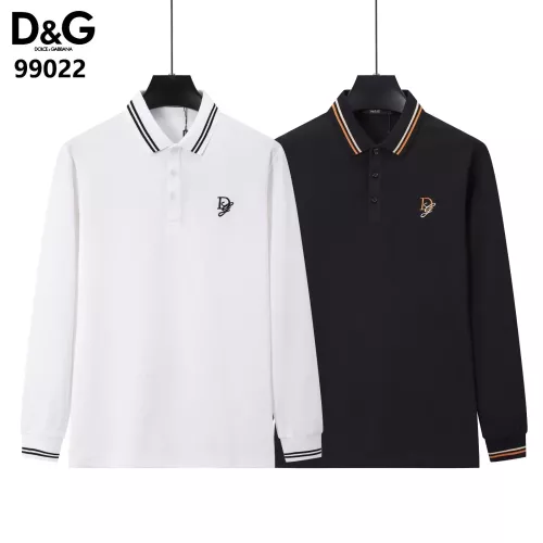 Replica Dolce & Gabbana D&G T-Shirts Long Sleeved For Men #1386255 $40.00 USD for Wholesale