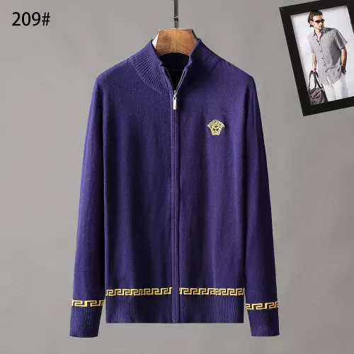 Cheap Versace Sweaters Long Sleeved For Men #1386302, $$45.00 USD On Versace Sweaters
