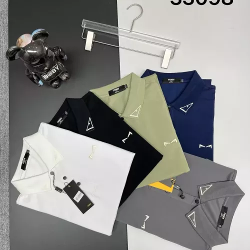 Replica Fendi T-Shirts Short Sleeved For Men #1386458 $38.00 USD for Wholesale