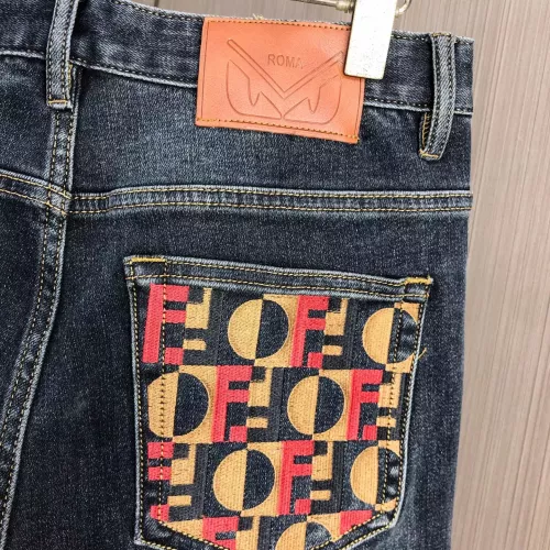 Replica Fendi Jeans For Men #1386856 $80.00 USD for Wholesale