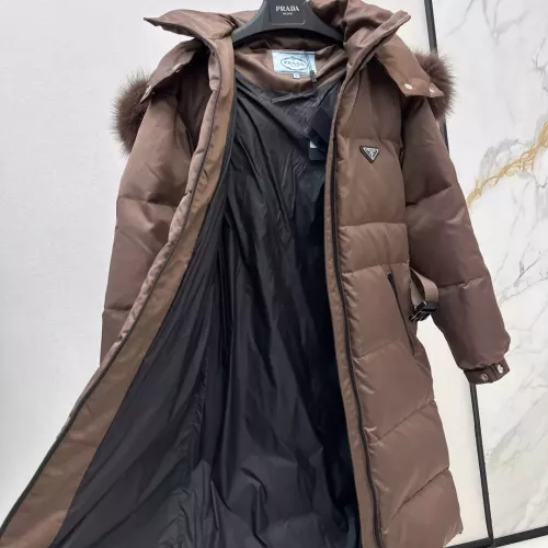 Replica Prada Down Feather Coat Long Sleeved For Women #1387260 $261.16 USD for Wholesale