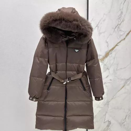 Replica Prada Down Feather Coat Long Sleeved For Women #1387260 $261.16 USD for Wholesale