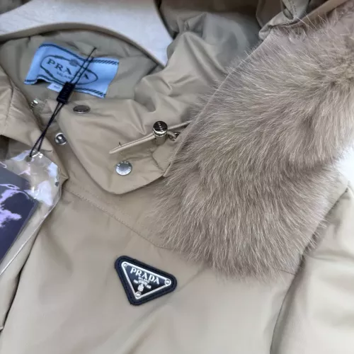 Replica Prada Down Feather Coat Long Sleeved For Women #1387263 $323.97 USD for Wholesale