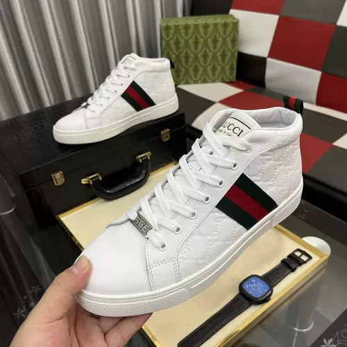 Cheap Gucci High Tops Shoes For Men #1387722, $$88.00 USD On Gucci High Tops Shoes