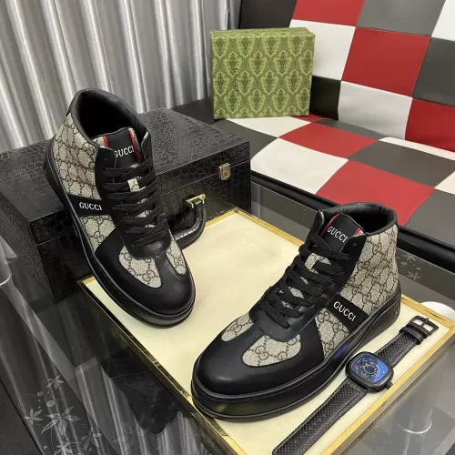 Replica Gucci High Tops Shoes For Men #1387725 $85.00 USD for Wholesale