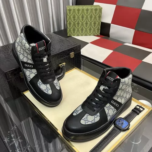 Replica Gucci High Tops Shoes For Men #1387726 $85.00 USD for Wholesale