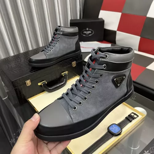 Cheap Prada High Top Shoes For Men #1387865, $$88.00 USD On Prada High Top Shoes