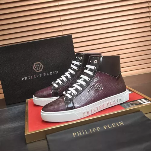 Cheap Philipp Plein PP High Tops Shoes For Men #1387889, $$92.00 USD On Philipp Plein PP High Tops Shoes