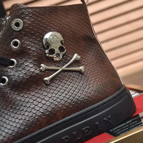 Replica Philipp Plein PP High Tops Shoes For Men #1387900 $92.00 USD for Wholesale