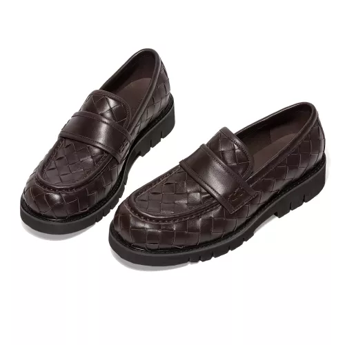 Replica Bottega Veneta BV Leather Shoes For Men #1387962 $135.00 USD for Wholesale
