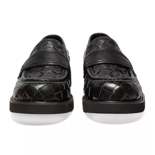 Replica Bottega Veneta BV Leather Shoes For Men #1387964 $135.00 USD for Wholesale
