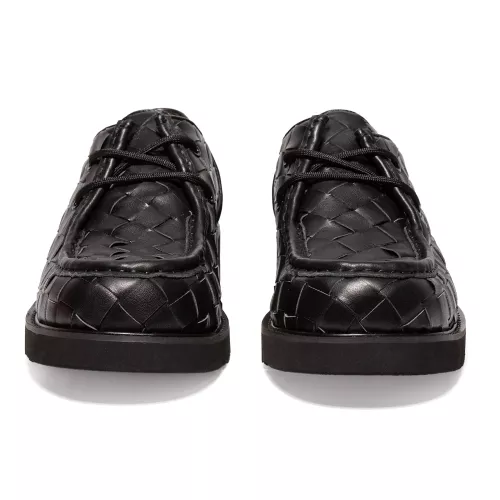 Replica Bottega Veneta BV Leather Shoes For Men #1387968 $145.00 USD for Wholesale