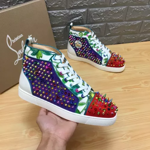 Replica Christian Louboutin High Top Shoes For Men #1388030 $96.00 USD for Wholesale