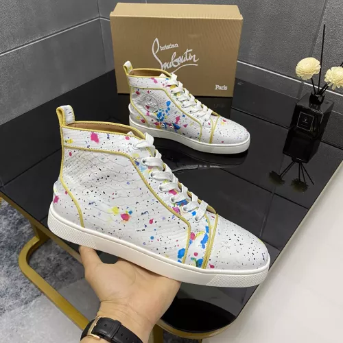 Cheap Christian Louboutin High Top Shoes For Men #1388056, $$102.00 USD On Christian Louboutin High Top Shoes