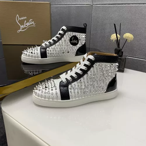 Cheap Christian Louboutin High Top Shoes For Men #1388060, $$98.00 USD On Christian Louboutin High Top Shoes