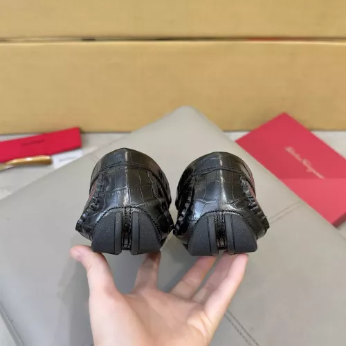 Replica Salvatore Ferragamo Leather Shoes For Men #1388088 $96.00 USD for Wholesale