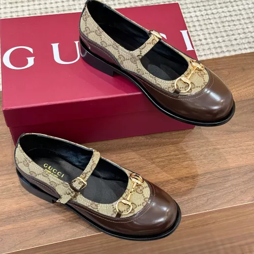 Replica Gucci Oxfords Shoes For Women #1388389 $108.00 USD for Wholesale