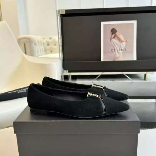 Replica Yves Saint Laurent YSL Flat Shoes For Women #1388550 $108.00 USD for Wholesale