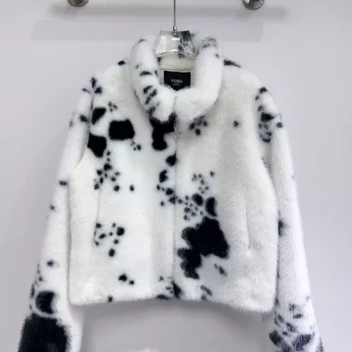 Replica Fendi Jackets Long Sleeved For Women #1389942 $108.00 USD for Wholesale