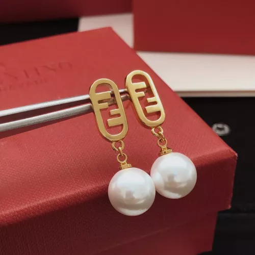 Replica Fendi Earrings For Women #1390013 $27.00 USD for Wholesale